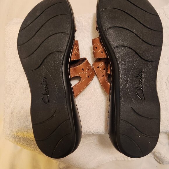 Women's Leisa Cacti Q Slide Sandals by Clarks- Size 9N - Picture 4 of 7